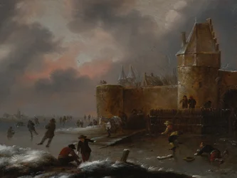 Winter Landscape with Skaters